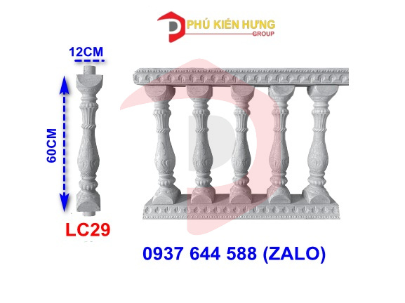 lan can lục bình bê tông lc29 Phú Kiến hưng